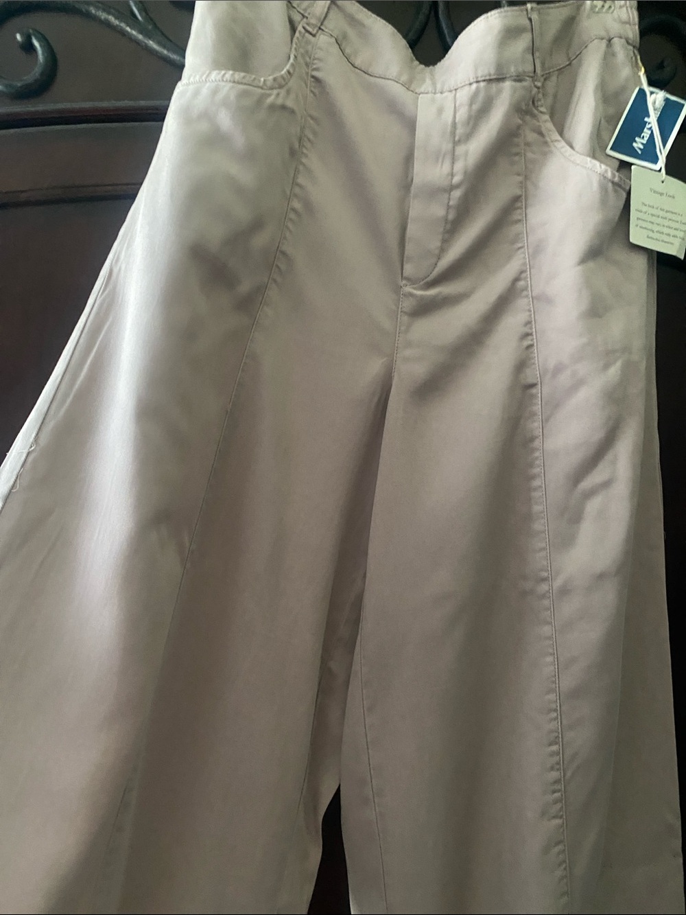 C&C California Women's Wide-Leg Chinos in Taupe